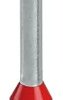 Insulated wire end ferrule, 1.0 mm², 18 mm/12 mm long, DIN 46228-4, UL 486F-E, NFC 63-023, red, 1200311