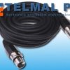 Kabel przewód mikrofonowy XLR canon 3m czarny