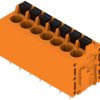 PCB terminal, 7 pole, pitch 5.08 mm, AWG 24-12, 20 A, spring-clamp connection, orange, 1331180000