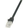 LogiLink CP2013U RJ45 Patch Cable Cat 6 U/UTP 0.25m Black with Detent 1 pc(s)