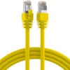 Patch cable, RJ45 plug, straight to RJ45 plug, straight, Cat 8.1, S/FTP, LSZH, 0.5 m, yellow, K5528GE.0,5