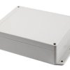 Obudowa ogólnego użytku Poliwęglan szerokość zew. 146 mm długość zew. 186 mm wys. zew. 55 mm Hammond IP65 Jasnoszary