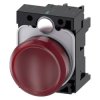 Siemens 3SU10516AA200AA0 SIRIUS ACT indicator light red 22mm round lens