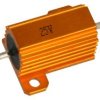 Rezystor; drutowy z radiatorem; R25W5%25R; lutowany; śruba z nakrętką; 25W; 25ohm; 5%; aluminiowa; osiowe; 28x27x14mm; AH25; RoH