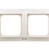 IMPRESJA Ramka podwójna do łączników IP44 ecru RH-2Y/27