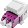 Złącze LWL Digitus DIGITUS - LWL LC/LC-Duplex-Kupplung, Multimode-OM4, Keystone-Modul DN-96019-1-K