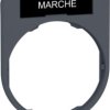 Label holder, printed with “MARCHE”, for Harmony XB4F/XB5F, ZBYF2103C0