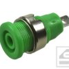 Gniazdo bananowe 4mm;24.302.4;ziel. bezpieczny;32A;1000V;konektor 6.3mm