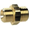 Double threaded nipple, L 23 mm, 25 bar, brass, for pipe systems, 134476