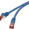 kabel LAN Renkforce RF-4979746, 1 szt., RJ45, CAT 6, S/FTP, 1.00 m, niebieski