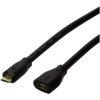LogiLink CU0120 USB cable USB 2.0 Micro-B plug to socket Black 0.50 m