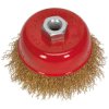 Sealey CBC752 Brassed Steel Cup Brush Ø75mm M14 x 2mm