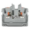 2 wire mini through terminal, spring-clamp connection, 0.25-4.0 mm², 1 pole, 24 A, 8 kV, gray, 2252-321