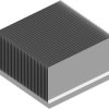 Fin heat sink, (L x W x H) 100 x 100 x 58 mm, 0.82 to 0.24 K/W, 10038393