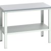 Stół warsztatowy szer. 900mm maks. obciążenie: 450kg Podstawowy stoł Blacha stalowa dł. 1500mm wys. 740 → 1140mm