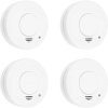 Smartwares Czujnik dymu Zestaw 4-elementowy bateryjne (Ø x W) 100 mm x 35 mm