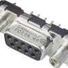 FCI D-SUB D15S24A4GX00LF Listwa żeńska D-Sub 180 ° Ilość styków: 15 do PCB 1 szt.