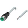 Sensor actuator cable, M12-cable plug, straight to open end, 4 pole, 10 m, PVC, gray, 4 A, 267577