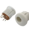 Gniazdo DC do obudowy zatrzask 2,1/5,5 fi-12 mm białe (2szt)