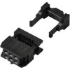 TRU COMPONENTS TC-13537784 Pin connector+strain relief 2.54mm 6 pins 2 rows