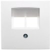 Berker B1/B3/B7 Płytka czołowa podwójna do gniazda przyłączeniowego UAE biała 14091909