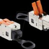 90710 RJ45 plug with clamp lock, 2 pin