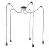 Lampa wisząca sufitowa SPIDER 5xE27 BLK4