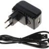 Zasilacz impulsowy microUSB 2A 5V do testerów CCTV PS306