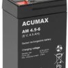 Akumulator AGM ACUMAX serii AM 6V 4,5Ah