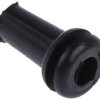 RS PRO Przelotka kablowa średnica otworu 9.52 mm Czarny Ø 6.35 mm Przelotka kablowa Polichlorek winylu 130 °C -40 °C