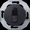 WDE011206 Off switch, with central plate, black, Renova