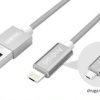 kabel hybrydowy 2w1 micro USB / Lightning 150cm Unitek Y-C4023GY