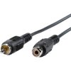 Value 11.99.4325 RCA VHS Cable Black 5m 1x RCA plug to 1x RCA socket