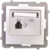 As Gniazdo Telefoniczne Pojedyncze Rj11 Srebro Gpt-1G/M/18