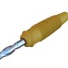 Złącze bananowe Męski Lutowie typ Wtyk Żółty Hirschmann Test & Measurement rozmiar 4 mm 60 V Nikiel
