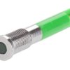 Lampka kontrolna do montażu panelowego 12V dc, zielona 6mm LED Chrom Końcówka lutownicza RS PRO