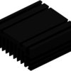 Extruded heatsink, (L x W x H) 100 x 96 x 41 mm, 2 to 0.7 K/W, black anodized, 10019429