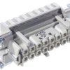 Socket contact insert, H-B 16, 16 pole, spring-clamp connection, with PE contact, 10401200