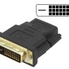 Adapter HDMI gniazdo/ DVI wtyk 24+1