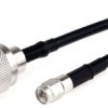 Kabel koncentryczny złącze A N Type złacze B SMA długość 1m typ kabla RG58 Z zakończeniem