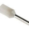 Końcówka tulejkowa izolowana 0.75mm² długość 8mm Biały średnica 1.2mm Izolowane JST