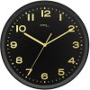 Techno Line WT 8500-1 gold Sterowany radiowo Zegar ścienny 30 cm x 4.1 cm czarny