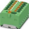 Distribution block, push-in connection, 0.34-4.0 mm², 41 A, 6 kV, green, 1046965