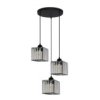 Lampa Wisząca Galactico 3 Talerz Czarna Lp-2383/3P Light Prestige