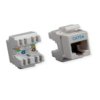 Roline Cat.5E (Klasa D) Keystone, Rj45, Nieekranowany, Jasnoszary