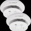 Smoke alarm device with Q-label, pack of 2