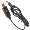 Adapter przejściówka przetwornica USB wtyk DC 5.5x2.1mm 5V-9V przewód 100cm