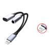 KABEL ADAPTER PRZEJŚCIÓWKA IPHONE - GNIAZDO IPHONE - GNIAZDO JACK 1,0M (ZLAUDIO-IPH-GNIPHGNJ)