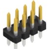 Pin header, 8 pole, pitch 2.54 mm, straight, black, 10058574