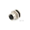 TE Connectivity T4131412051-000 M12 Female Connector Rear Mount 5P Unshrouded
